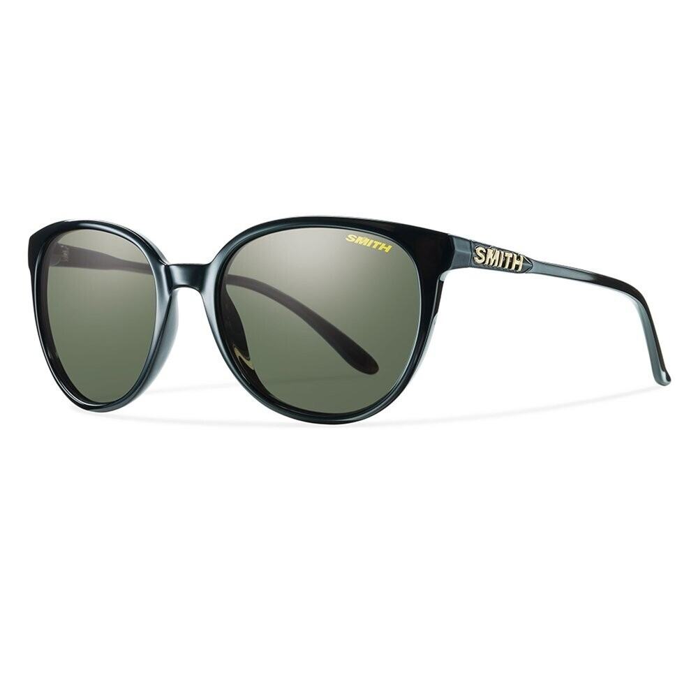 Smith Optics Round Classic Sunglasses Black Grey Polarized Lens Cheetah